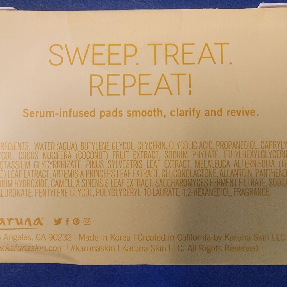 Karuna Kombucha Peel Pads 30 Ct Exfoliating Brighten Face Wipes NEW MSRP $38 - Picture 4 of 13